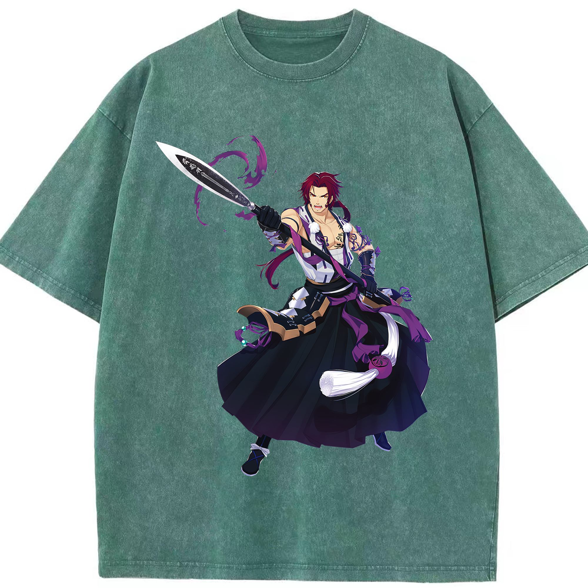 （画像用） 刀剣乱舞 Touken Ranbu 綿100% ヴィンテージ風 半袖Tシャツ（フロントプリント）